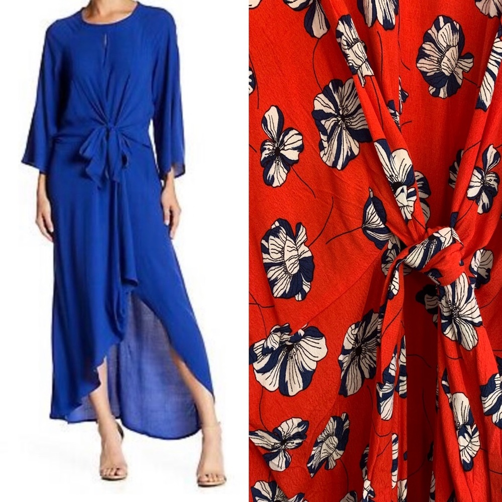 MELLÓ DAY Floral Tie Front Dress